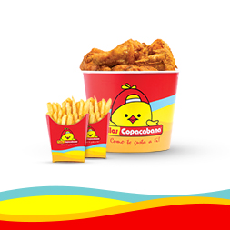 Balde 8 Presas con Papa o Arroz